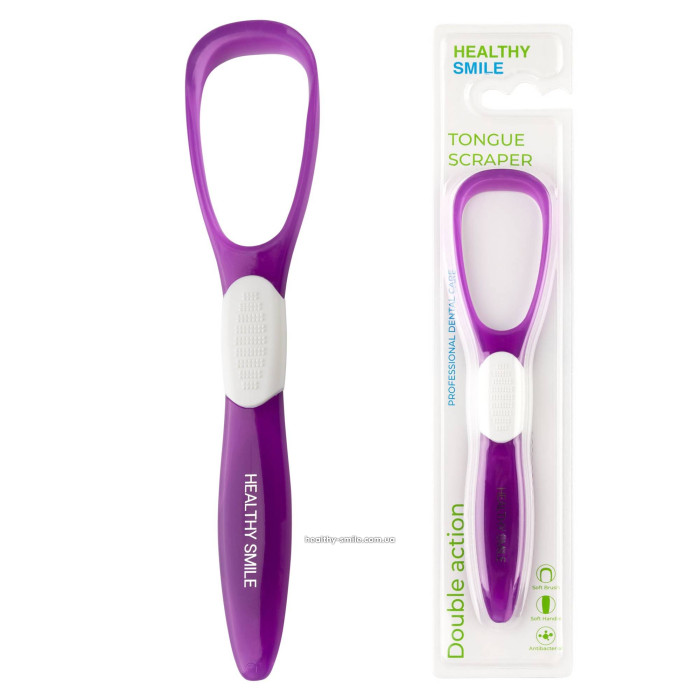 Healthy Smile Tongue Scraper, Purple